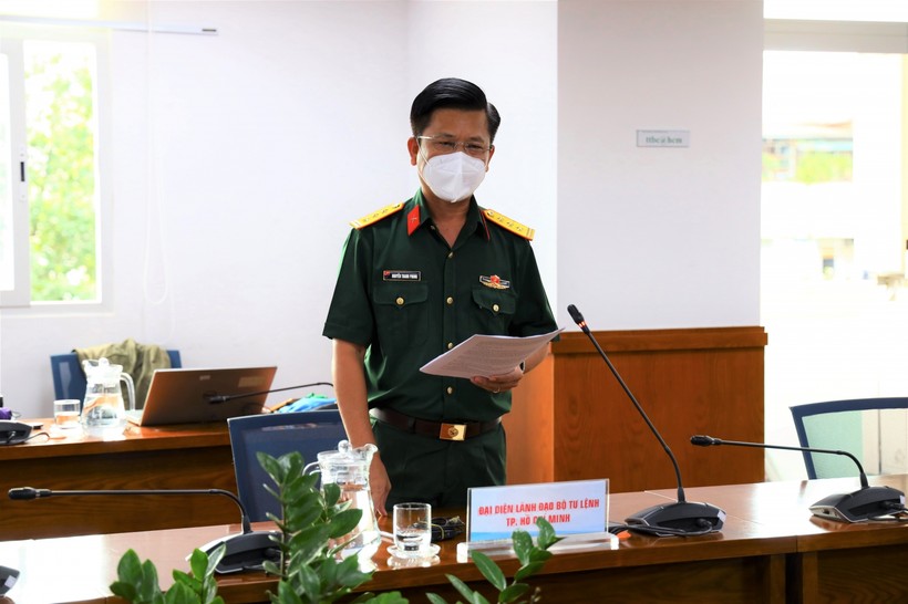 Thượng tá Nguyễn Thanh Phong, Chủ nhiệm Chính trị Bộ Tư lệnh TP. Hồ Chí Minh.