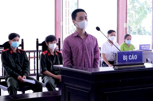 Bị cáo Đặng Văn Trọng tại phiên toà xét xử. Ảnh: Công an tỉnh Bình Phước.

