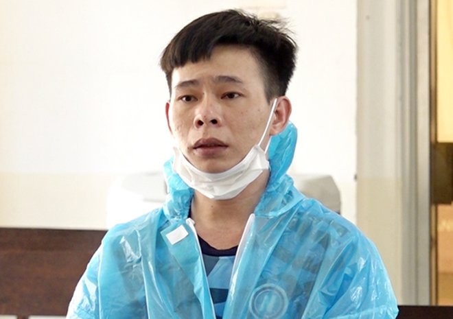 Bị cáo Nguyễn Văn Long tại phiên toà xét xử.