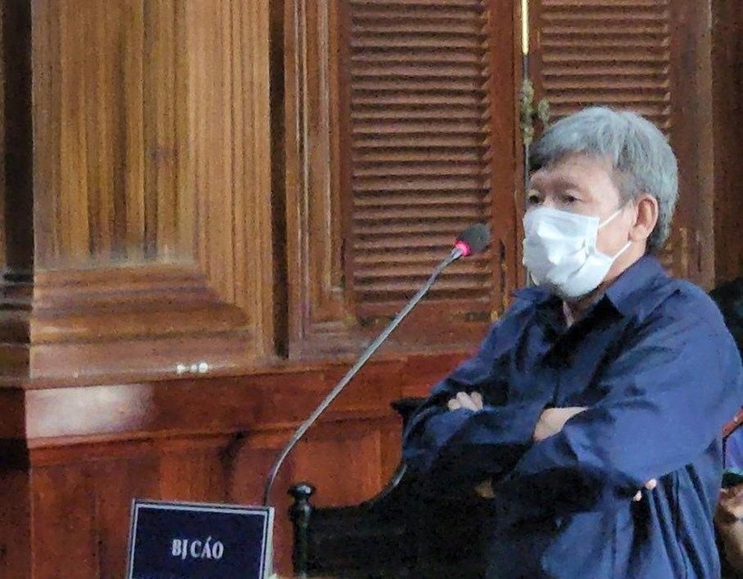 Bị cáo Nguyễn Minh Tân tại phiên tòa xét xử. Ảnh: Hoàng Yến.