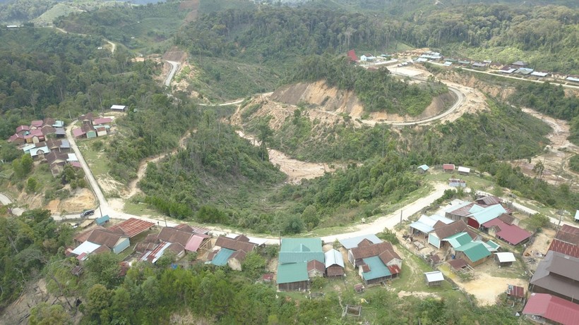 Thôn Đăk Tăng (xã Đăk Tăng, huyện Kon Plông, Kon Tum) - nơi người dân cảm nhận được sự rung lắc nhiều nhất của động đất trưa 18/4. Ảnh: Báo Thanh Niên.
