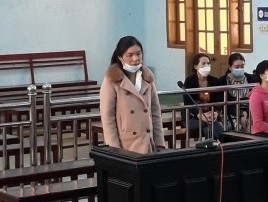 Bị cáo Nguyễn Thị Thanh Phương tại phiên tòa xét xử.