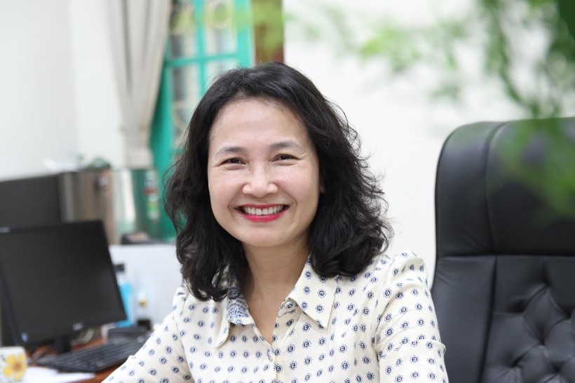 Cô Nguyễn Thị Thu Hà - Hiệu trưởng Trường THCS Trưng Vương.