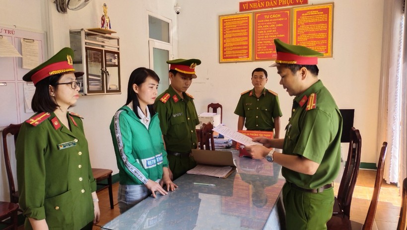Cơ quan công an thi hành các quyết định tố tụng đối với Đặng Thị Minh Kiều.