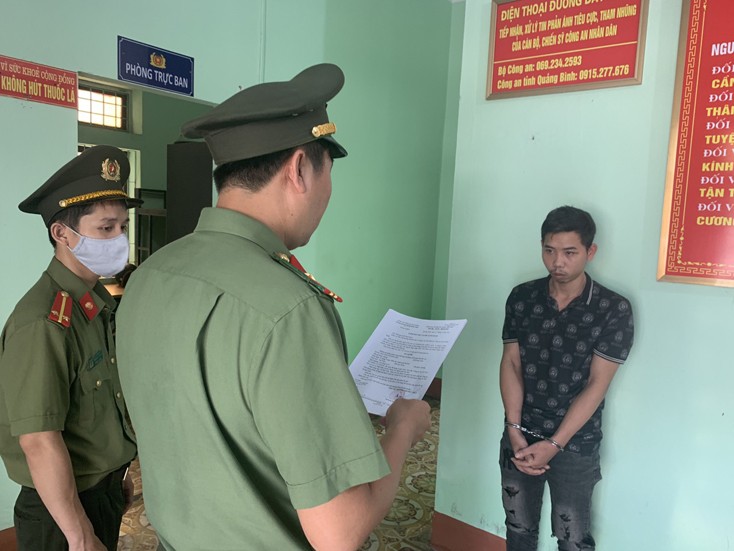 Công an tỉnh Quảng Bình công bố lệnh bắt tạm giam đối với Nguyễn Thành Lâm