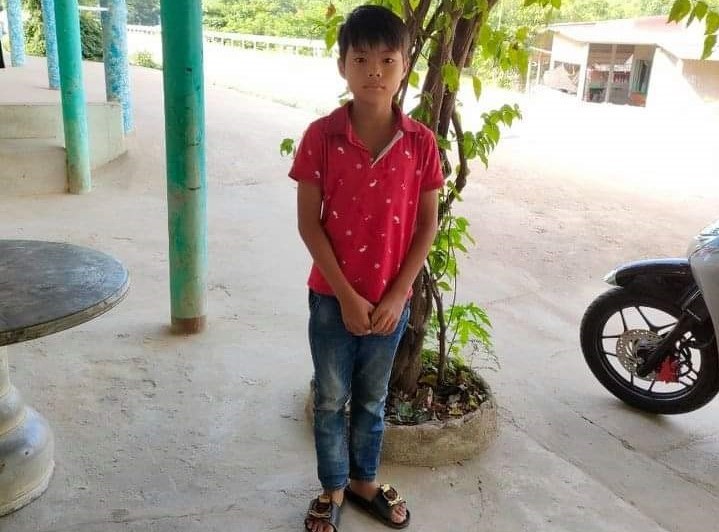 Cậu bé dũng cảm Mai Hải Đăng, sinh năm 2009, học sinh lớp 6 trường Phổ thông dân tộc bán trú Tiểu học và Trung học số 1 Kim Thủy