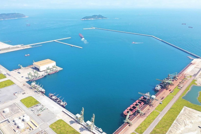 Khu vực cảng Sơn Dương và vùng biển bao quanh nhà máy Formosa Hà Tĩnh.