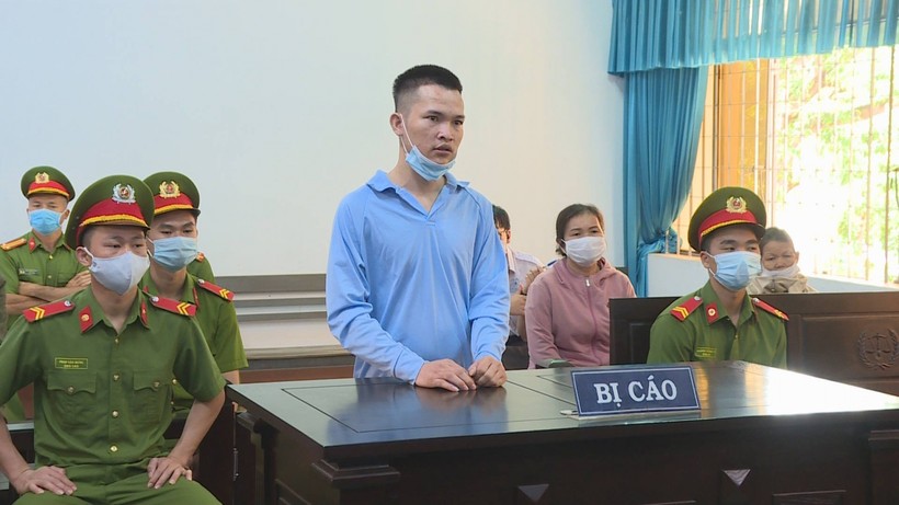Bị cáo Lê Văn Thành tại phiên toà.