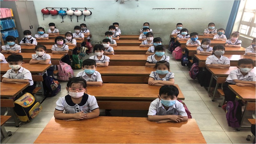 Học sinh Trường Tiểu học Võ Thị Sáu (TP Pleiku, tỉnh Gia Lai) tự tin học chương trình, SGK mới.