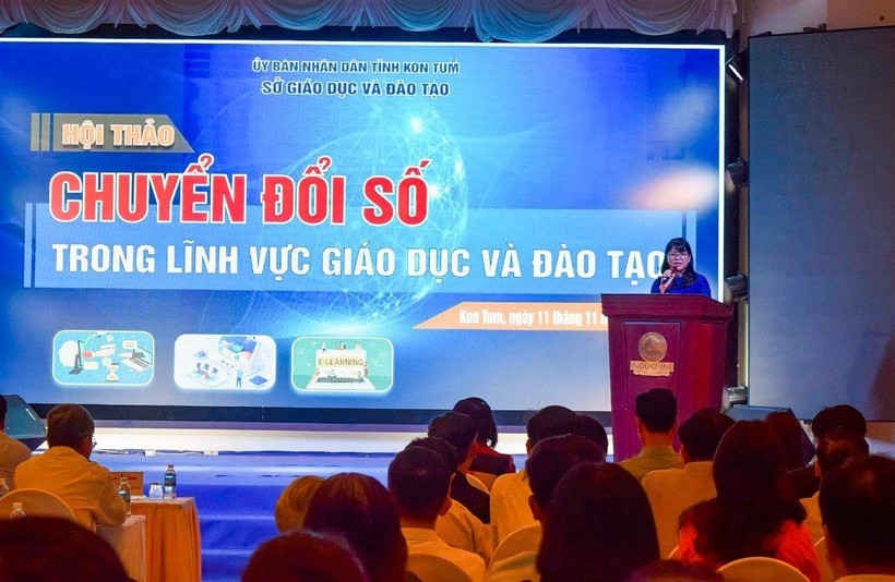Hội thảo chuyển đổi số được tổ chức tại Kon Tum nhằm nâng cao chất lượng giáo dục.