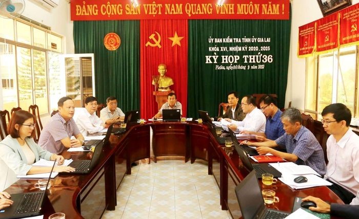 Kỳ họp thứ 36 liên quan tới việc xử lý sai phạm xảy ra tại Ủy ban MTTQ Việt Nam tỉnh Gia Lai (Ảnh: Đăng Vũ)
