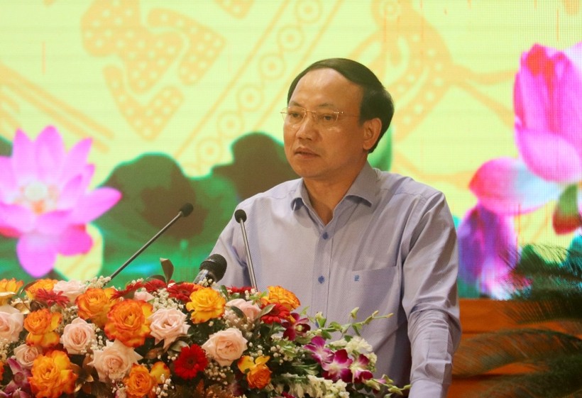 Ông Nguyễn Xuân Ký, Bí thư Tỉnh ủy, Chủ tịch HĐND tỉnh Quảng Ninh phát biểu tại Hội nghị.