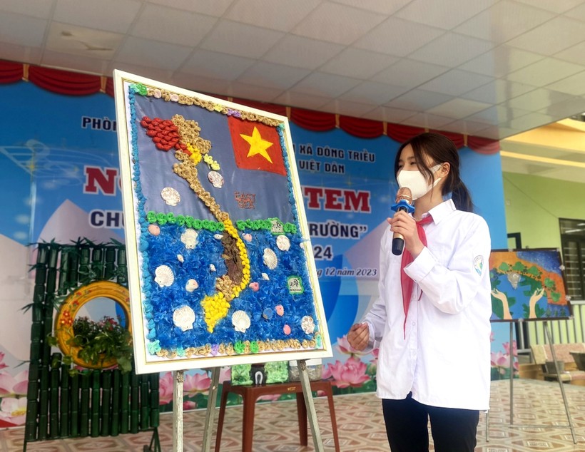 Học sinh Trường TH&THCS Việt Dân (TX Đông Triều) tham gia Ngày hội STEM.