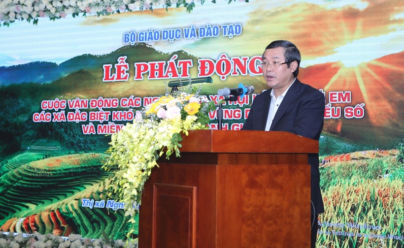 Thứ trưởng Nguyễn Văn Phúc phát biểu tại lễ phát động.