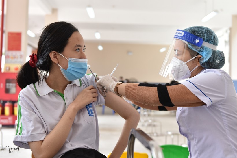 Hầu hết học sinh THPT tại Hà Nội đã được tiêm vaccine phòng Covid-19.
