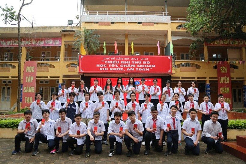 Học sinh Trường THCS Nguyễn Trường Tộ (quận Đống Đa) tham dự kỳ thi chọn học sinh giỏi cấp thành phố