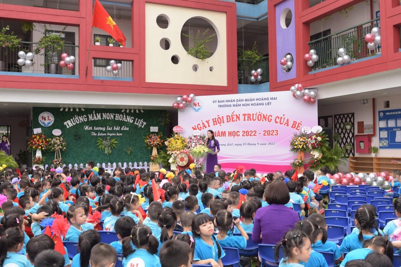 Trường mầm non Hoàng Liệt khai giảng năm học 2022-2023