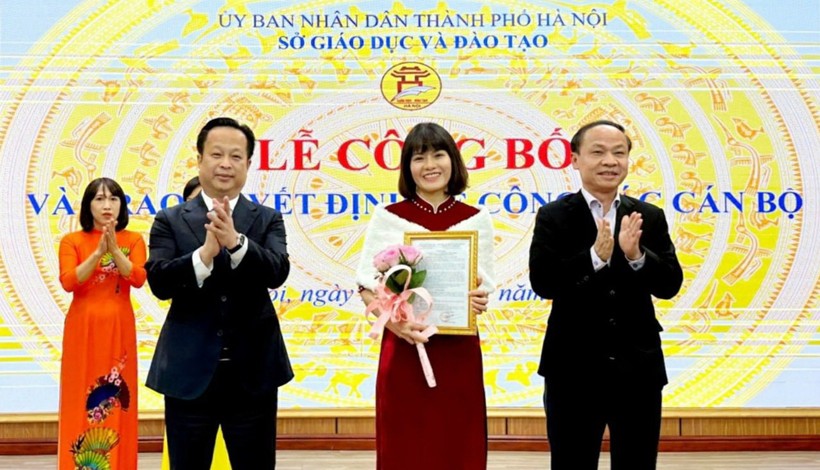 Bà Nguyễn Thị Nhiếp được điều động, bổ nhiệm giữ chức hiệu trưởng Trường THPT Chu Văn An.
