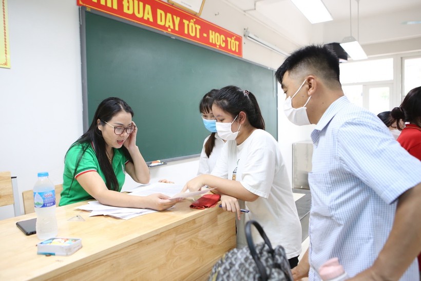 Học sinh Hà Nội dự kỳ thi tốt nghiệp THPT năm 2022.