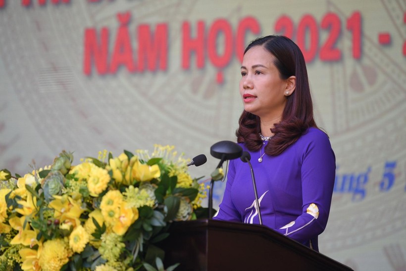 Bà Vương Hương Giang - Tân Phó Giám đốc Sở GD&ĐT Hà Nội.