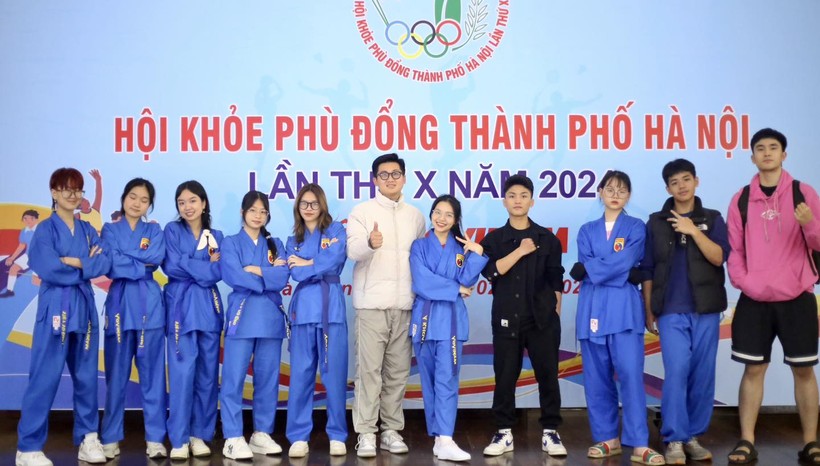 Đội tuyển Vovinam đến từ Trường THPT FPT, huyện Thạch Thất.