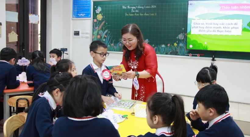 Tiết dạy môn Đạo đức của cô Nguyễn Khánh Ly- giáo viên Trường Tiểu học Linh Đàm.