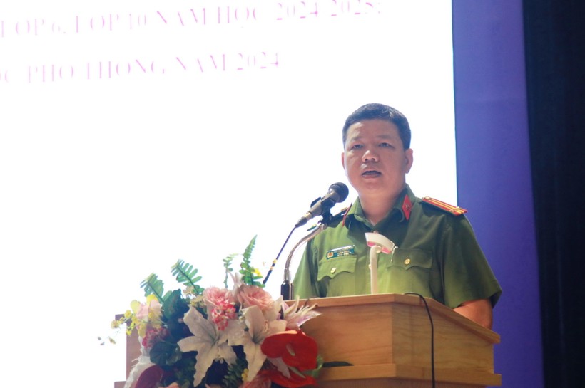 Trung tá Nguyễn Thành Lâm., Trưởng phòng Quản lý hành chính về trật tự xã hội, Công an thành phố Hà Nội.