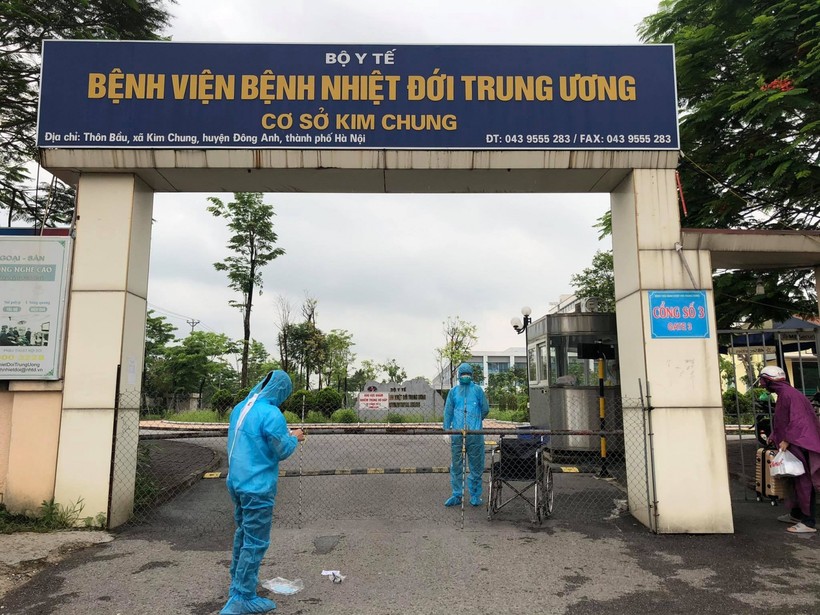 Bệnh viện Bệnh Nhiệt đới Trung ương cơ sở Kim Chung, nơi có bệnh nhân nghi nhiễm Covid-19
