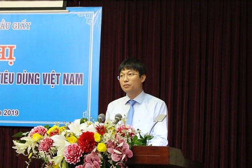 Ông Trần Việt Hà - Phó Chủ tịch UBND quận Cầu Giấy phát biểu.