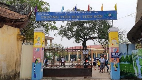 Trường Tiểu học Tiên Sơn nơi xảy ra sự việc.