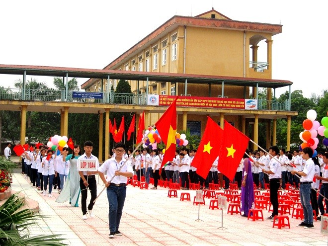Ngành giáo dục Phú Thọ sẵn sàng cho năm học mới 2019 -2020. (Ảnh: Trường THPT Hạ Hòa)