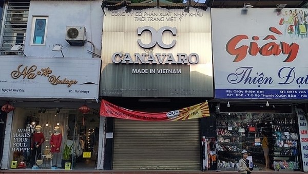 Ghop giày CANAVARO đóng cửa sau sự việc.
