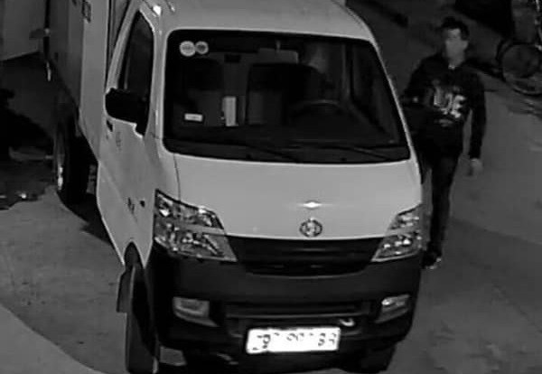 Chiếc xe tải do Hà Công Dơn lấy trộm, lái thẳng về quê cất giấu.