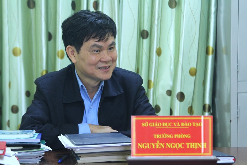 Ông Nguyễn Ngọc Thịnh  - Trưởng phòng Giáo dục Trung học (Sở GD&ĐT Bắc Ninh) thông tin về kế hoạch dạy và học cho HS, SV. 