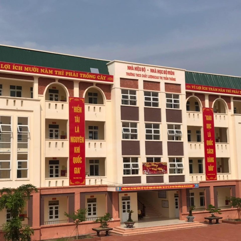 Trường THCS thị trấn Thắng (nguồn IT).