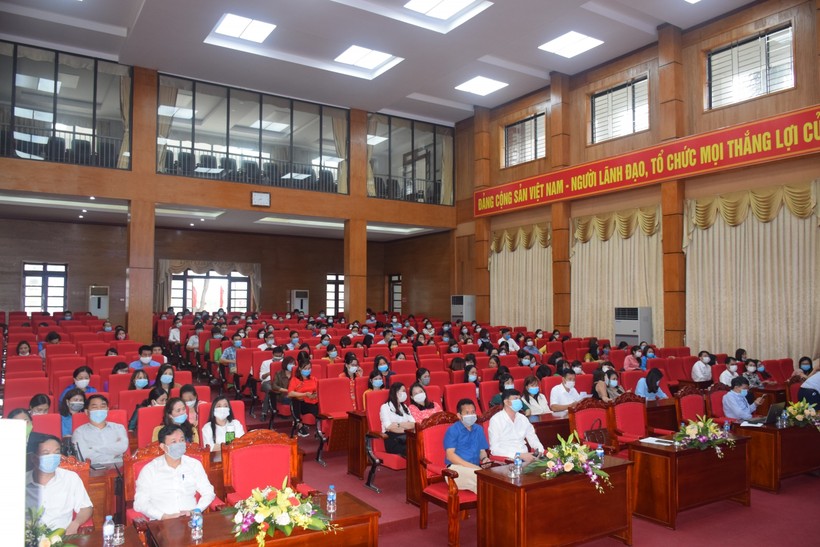 Quang cảnh Hội thi "Giáo viên chủ nhiệm lớp giỏi cấp tiểu học tỉnh Bắc Giang" chu kỳ 2017-2021.
