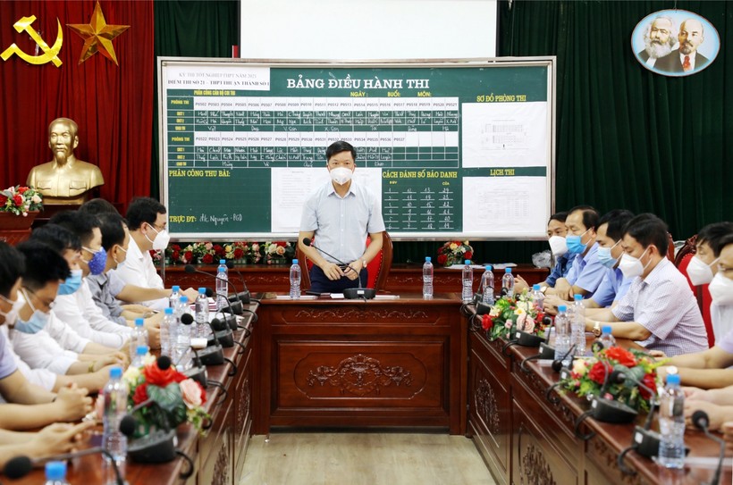 Phó Chủ tịch UBND tỉnh Bắc Ninh Đào Quang Khải phát biểu tại buổi làm việc.