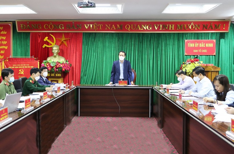 Phó Bí thư Thường trực Tỉnh ủy Bắc Ninh Nguyễn Quốc Chung phát biểu kết luận Hội nghị.