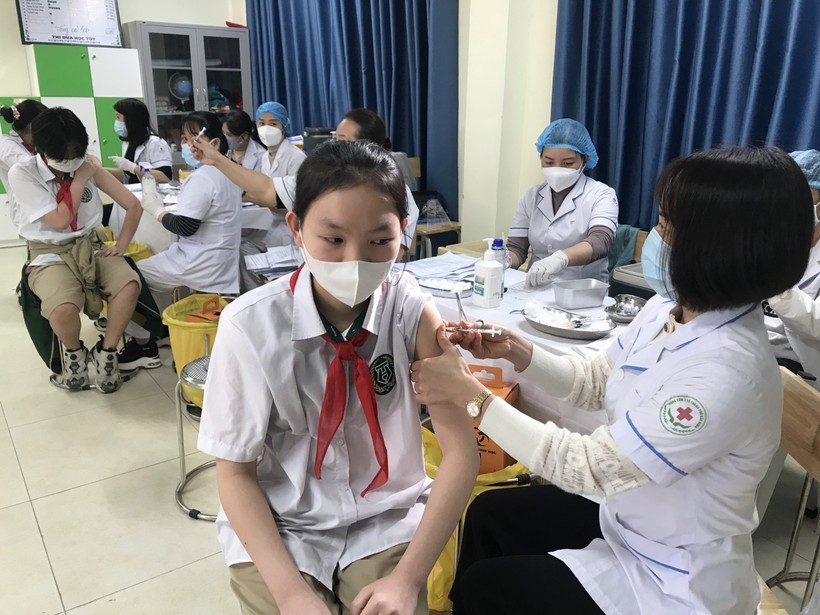Bắc Ninh triển khai tiêm vắc xin  phòng dịch Covid-19 cho học sinh.