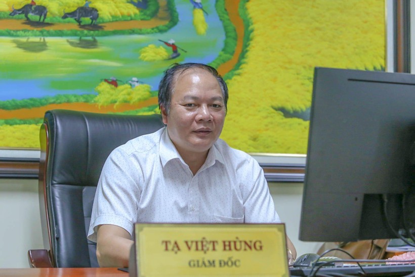 Giám đốc Sở GD&ĐT Bắc Giang - Tạ Việt Hùng trao đổi với Báo GD&TĐ.
