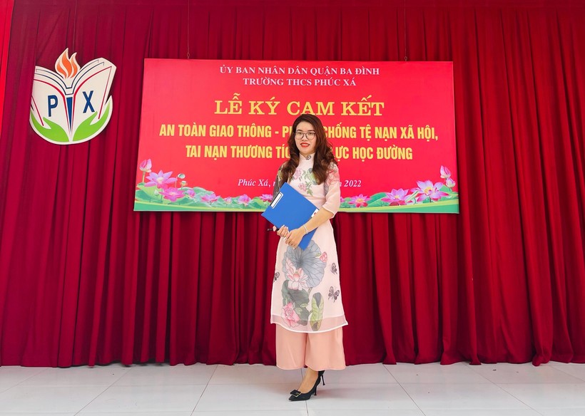 Cô giáo Lê Thị Lan - Trường THCS Phúc Xá.