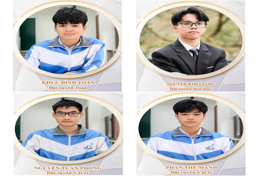 4 học sinh được chọn tham dự các kỳ thi Olympic quốc tế và Olympic khu vực Châu Á - Thái Bình Dương năm 2023.
