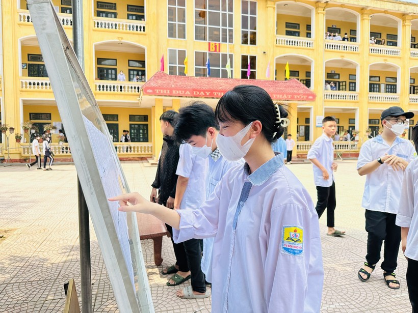 Thí sinh dự thi vào lớp 10 năm học 2023 -2024 tại Bắc Giang.