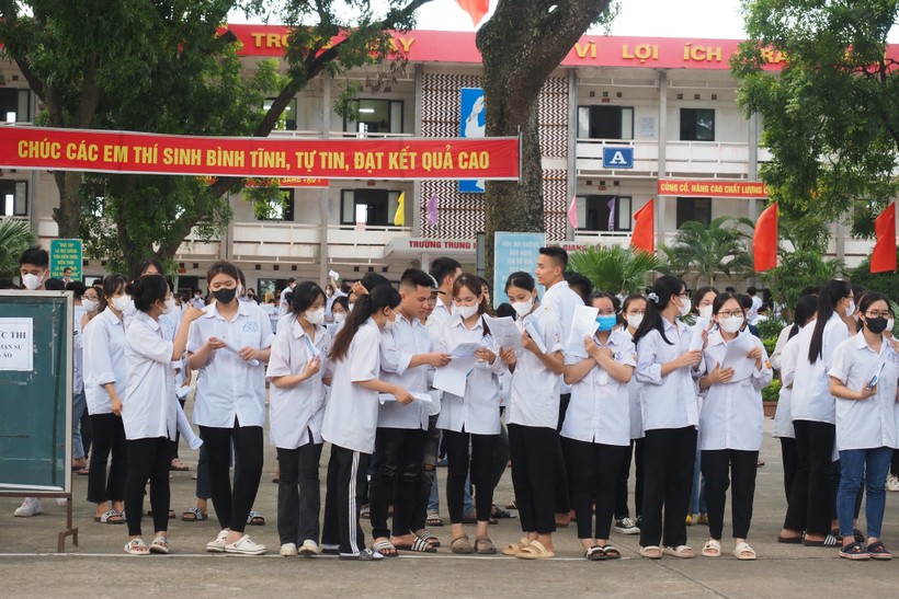 Thí sinh Bắc Giang tại kỳ thi tốt nghiệp THPT năm 2023.