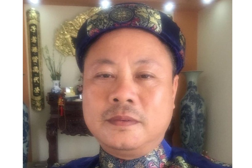 Nguyễn Mạnh Quyền trước khi bị bắt giữ.