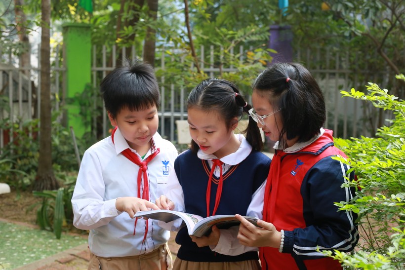 Học sinh Trường Tiểu học Công nghệ giáo dục Hà Nội.