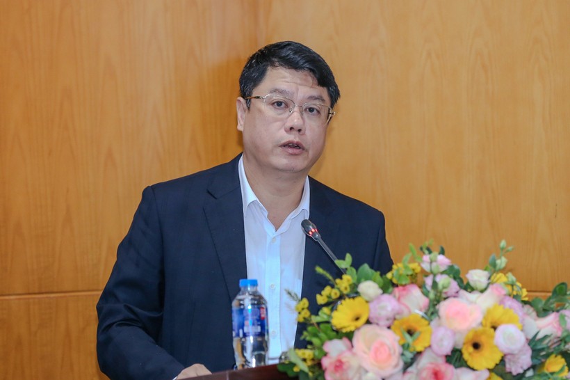 Ông Đỗ Tuấn Khoa - Phó Giám đốc Sở Văn hoá, Thể thao và Du lịch tỉnh Bắc Giang phát biểu.