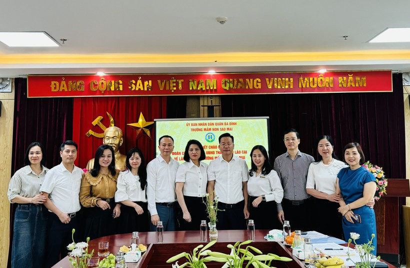 Phòng GD&ĐT Tp Lào Cai và Phòng GD&ĐT quận Ba Đình hợp tác nâng cao chất lượng giáo dục.