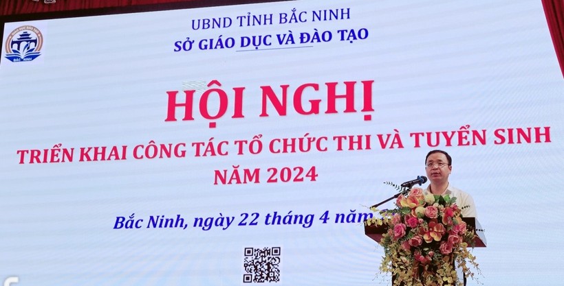 Ông Nguyễn Thế Sơn - Giám đốc Sở GDĐT phát biểu tại hội nghị.