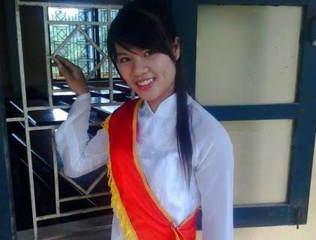 Đinh Thị Huyền- nữ sinh viên lớp D9 Cầu lông B Trường Đại học Sư phạm Thể dục Thể thao Hà Nội